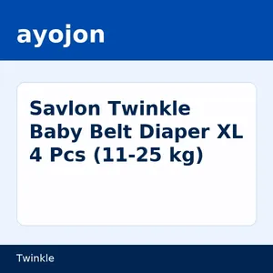 Savlon Twinkle Baby Belt Diaper XL 4 Pcs (11-25 kg)