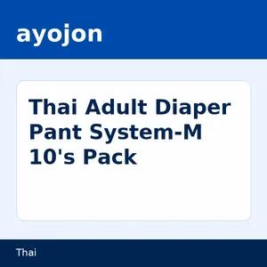 Thai Adult Diaper Pant System-M 10's Pack
