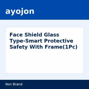 Face Shield Glass Type-Smart Protective Safety With Frame(1Pc)