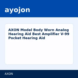 AXON Model Body Worn Analog Hearing Aid Best Amplifier V-99 Pocket Hearing Aid
