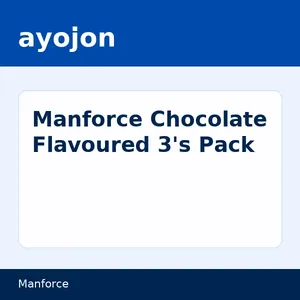 Manforce Chocolate Flavoured 3's Pack