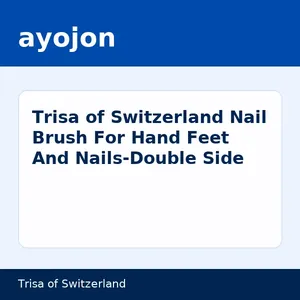 Trisa of Switzerland Nail Brush For Hand Feet And Nails-Double Side