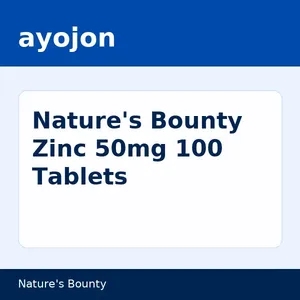 Nature's Bounty Zinc 50mg 100 Tablets (Box of 100)