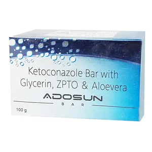 Adosun Bar 75gm – Ketoconazole Medicated Soap with Glycerin, ZPTO & Aloe Vera
