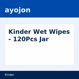 Kinder Wet Wipes - 120Pcs Jar