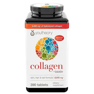 Youtheory Collagen+Biotin Skin, Hair & Nail Formula 390 Tablets (Box of 390)