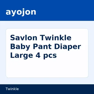 Savlon Twinkle Baby Pant Diaper Large 4 pcs