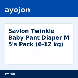 Savlon Twinkle Baby Pant Diaper M 5's Pack (6-12 kg)
