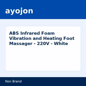 ABS Infrared Foam Vibration and Heating Foot Massager - 220V - White