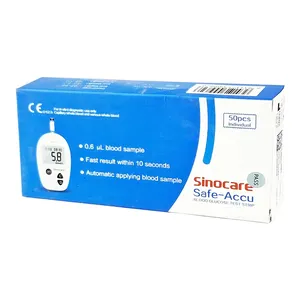 Sinocare Safe-Accu Test Strip 50's Individual