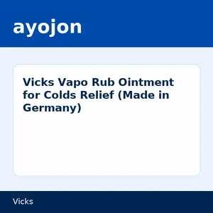 Vicks Vapo Rub Ointment for Colds Relief (Made in Germany)