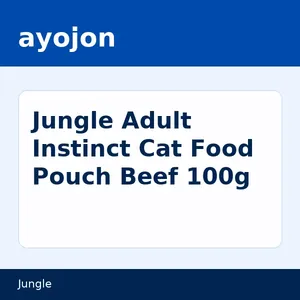 Jungle Adult Instinct Cat Food Pouch Beef 100g