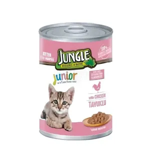 Jungle Junior Chicken Tavuklu Cat Canned food For Kitten 400g