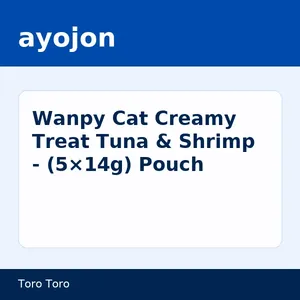 Wanpy Cat Creamy Treat Tuna & Shrimp - (5×14g) Pouch