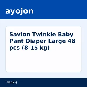 Savlon Twinkle Baby Pant Diaper Large 48 pcs (8-15 kg)