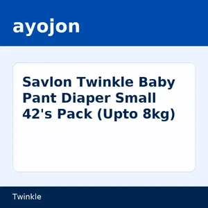 Savlon Twinkle Baby Pant Diaper Small 42's Pack (Upto 8kg)