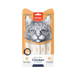 Wanpy Cat Creamy Treat Chicken And Crab - (5×14g) Pack