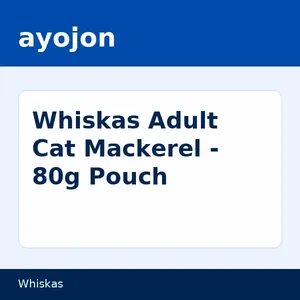 Whiskas Adult Cat Mackerel - 80g Pouch