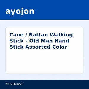 Cane / Rattan Walking Stick - Old Man Hand Stick Assorted Color