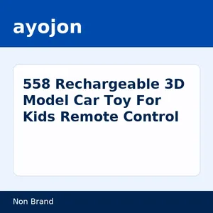 558 Rechargeable 3D Model Car Toy For Kids Remote Control