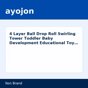 4 Layer Ball Drop Roll Swirling Tower Toddler Baby Development Educational Toy - Baby Toys