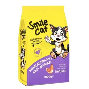 Smile Cat Adult Cat Sterilised Food With Chicken - 1kg