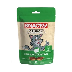 Snacky Crunch Dry Cat Food Treat Hairball Control Chicken - 60g