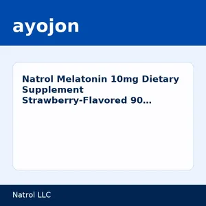 Natrol Melatonin 10mg Dietary Supplement Strawberry-Flavored 90 Gummies