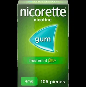 Nicorette Freshmint Gum Nicotine 4mg 105 Tablets (Box of 105)