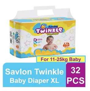 Savlon Twinkle Baby Belt Diaper XL 32pcs (11-25 kg)