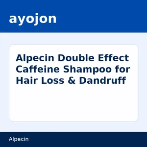 Alpecin Double Effect Caffeine Shampoo for Hair Loss & Dandruff