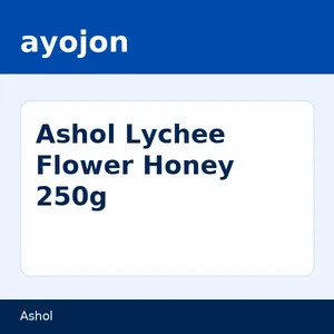 Ashol Lychee Flower Honey লিচু ফুলের মধু 250g