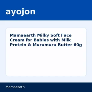 Mamaearth Milky Soft Face Cream for Babies with Milk Protein & Murumuru Butter 60g