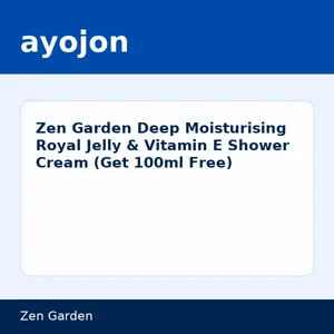 Zen Garden Deep Moisturising Royal Jelly & Vitamin E Shower Cream (Get 100ml Free)