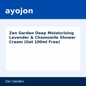 Zen Garden Deep Moisturising Lavender & Chamomile Shower Cream (Get 100ml Free)