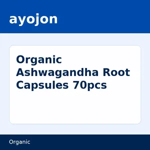 Organic Ashwagandha Root Capsules 70pcs