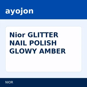 Nior GLITTER NAIL POLISH GLOWY AMBER