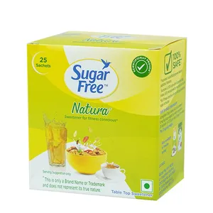 Sugar Free Natura, 25 Sachet |100% Safe| Scientifically Proven & Tested | Sweet like Sugar but with Zero Calories| (Box of 25)