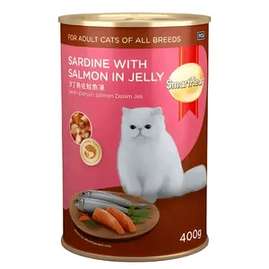 Smartheart Adult Canned Food Sardine with Salmon in Jelly 400g
