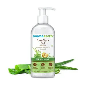 Mamaearth Aloevera gel with Pure Aloe vera & Vitamin E for Skin and Hair