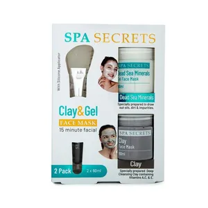 Spa Secrets Clay & Gel Face Mask Set (2 x 60ml)