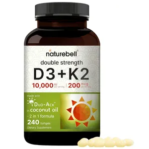 NatureBell Vitamin D3 10,000 IU with K2 240 Softgels