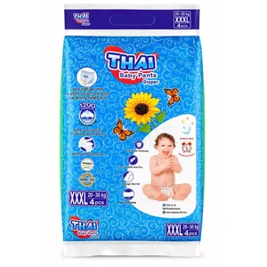 Thai Pant Style Baby Diaper XXXL 4's Pack
