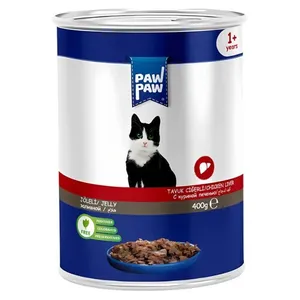 Paw Paw Adult Cat Food 400g Can Chicken Liver