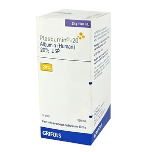 Plasbumin-20 Albumin (Human) 20% USP Grifols 100ml