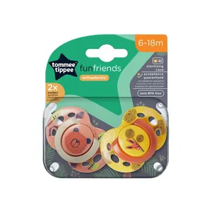 Tommee Tippee Funfriends 6-18m Orthodontic Soothers Pack of 2
