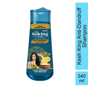 Kesh King Plus Anti Dandruff Shampoo with Curd & Lemon 340ml
