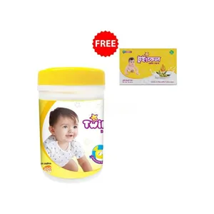 Twinkle Baby Wipes Jar 120pcs Get Twinkle Soap 75g Free