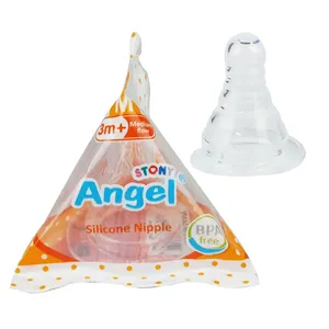 Angel BPA Free Silicon Nipple Size:M, 3m+ (N-1AMP)