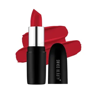 Swiss Beauty Pure Matte Lipstick - 201 Russian Red